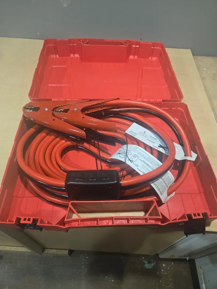 Uline 2 Gauge Heavy Duty Jumper Cables - 20 Feet