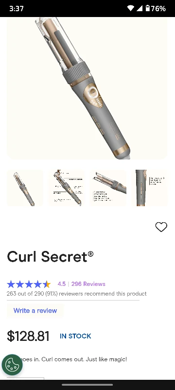 Conair Curl Secret Ceramic Auto Curler - photo 2