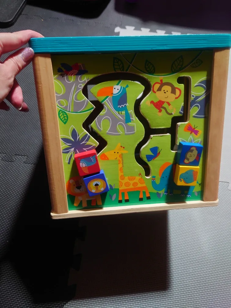 Wooden Activity Cube