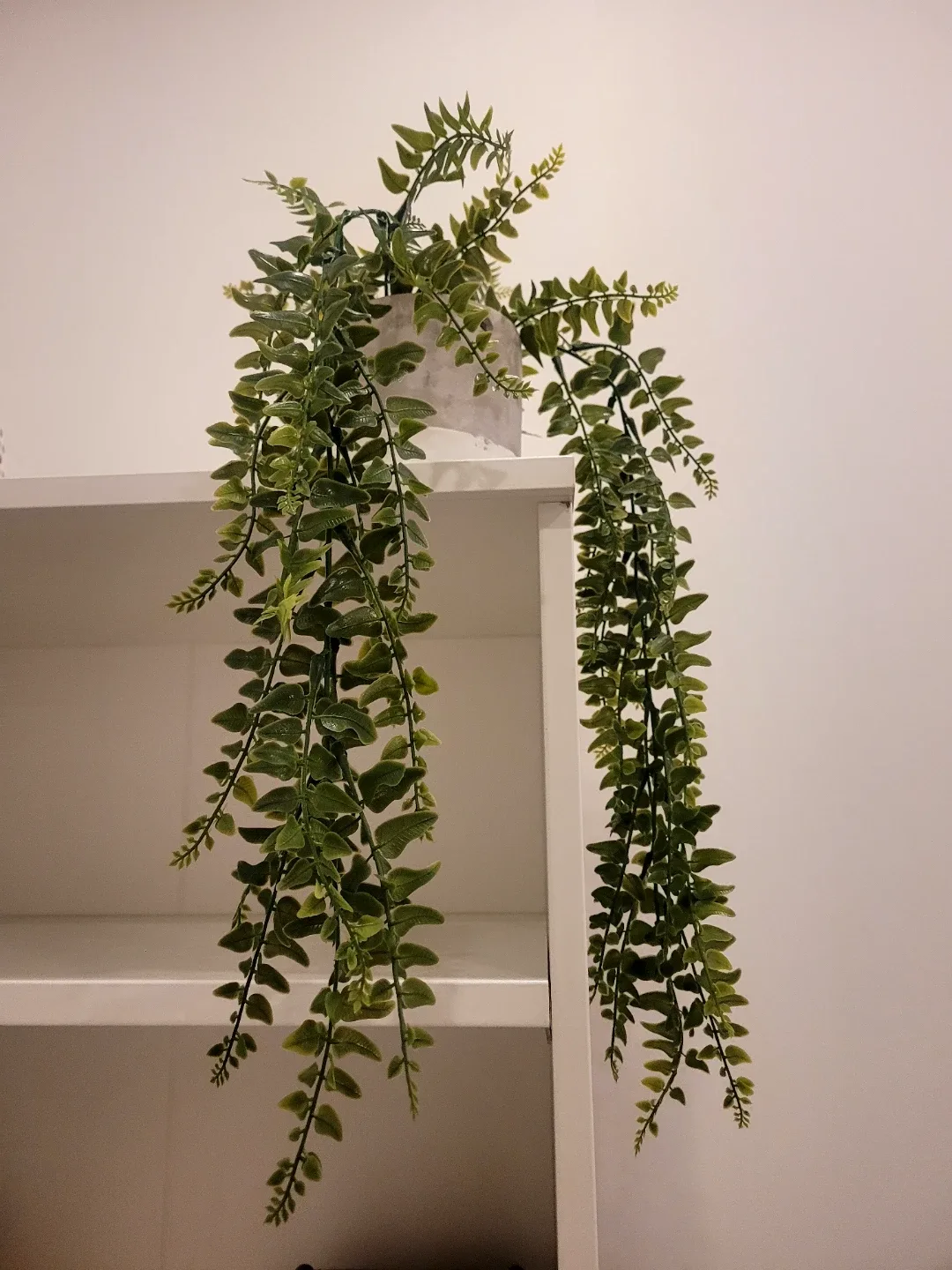 Home Decor: Metal Planter & Faux Hanging Plants image indicator(2)