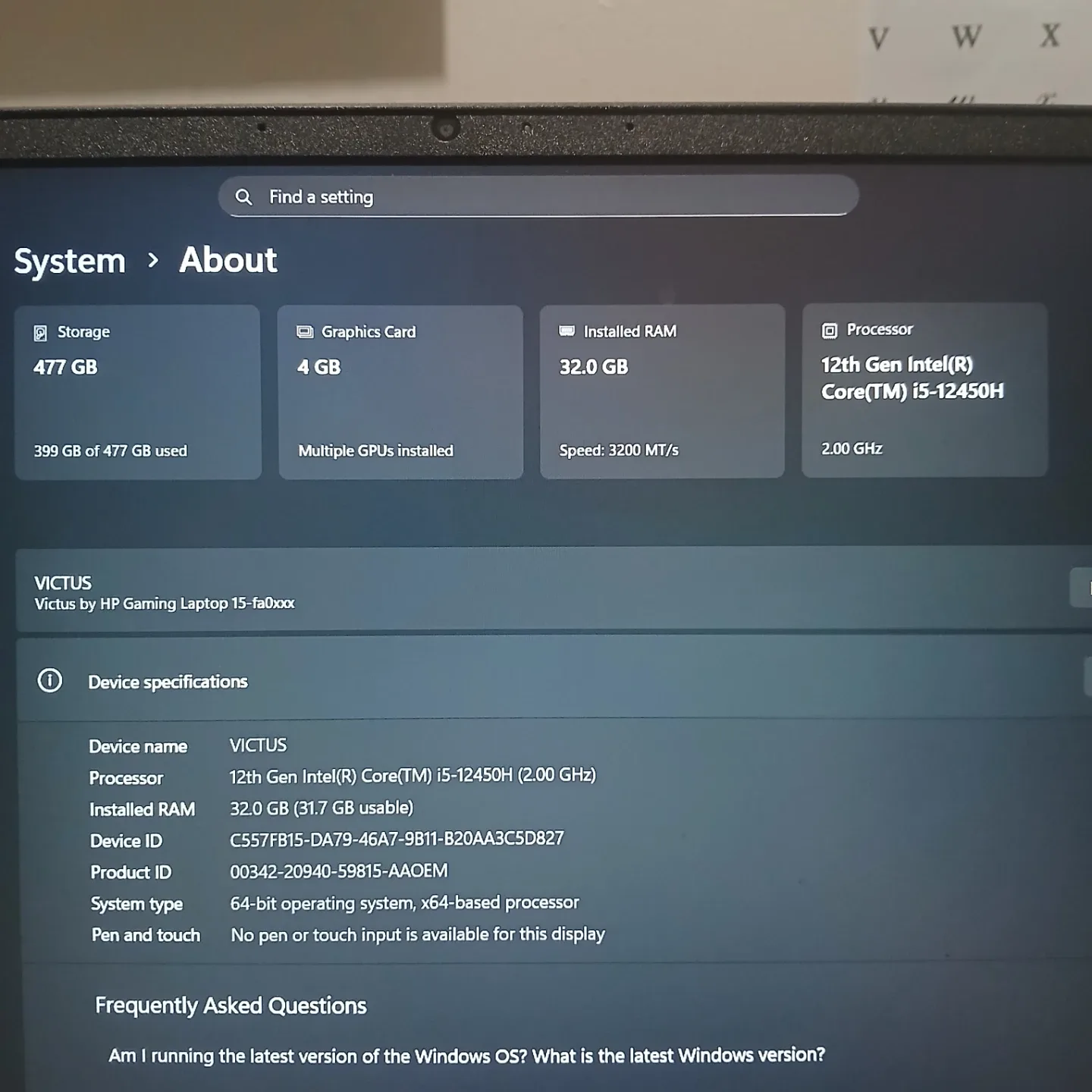 HP Victus Gaming Laptop image indicator(2)