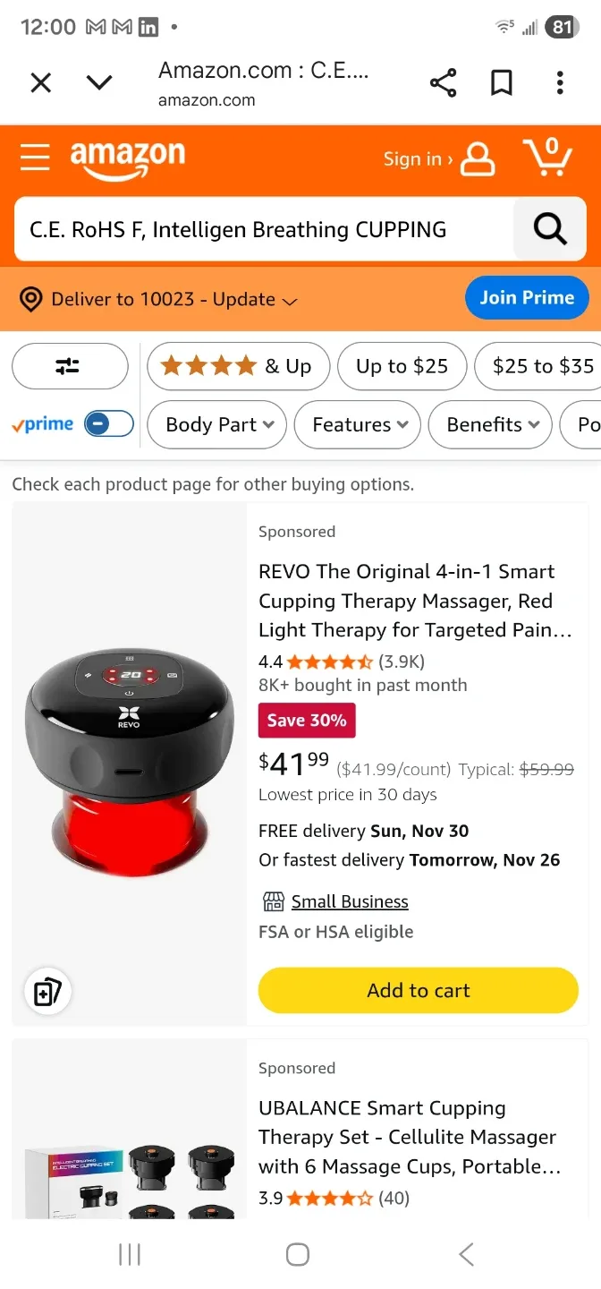 6-Gear Red Cupping Therapy Massager image indicator(2)