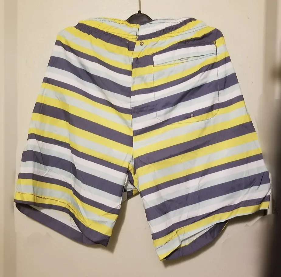 NWT CRANE Men's Striped Swim Trunks image indicator(2)