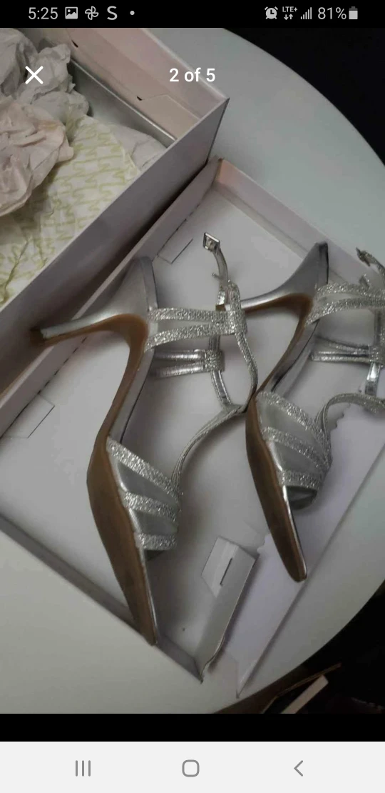 Unlisted Silver Heels, Size 8.5 - photo 2
