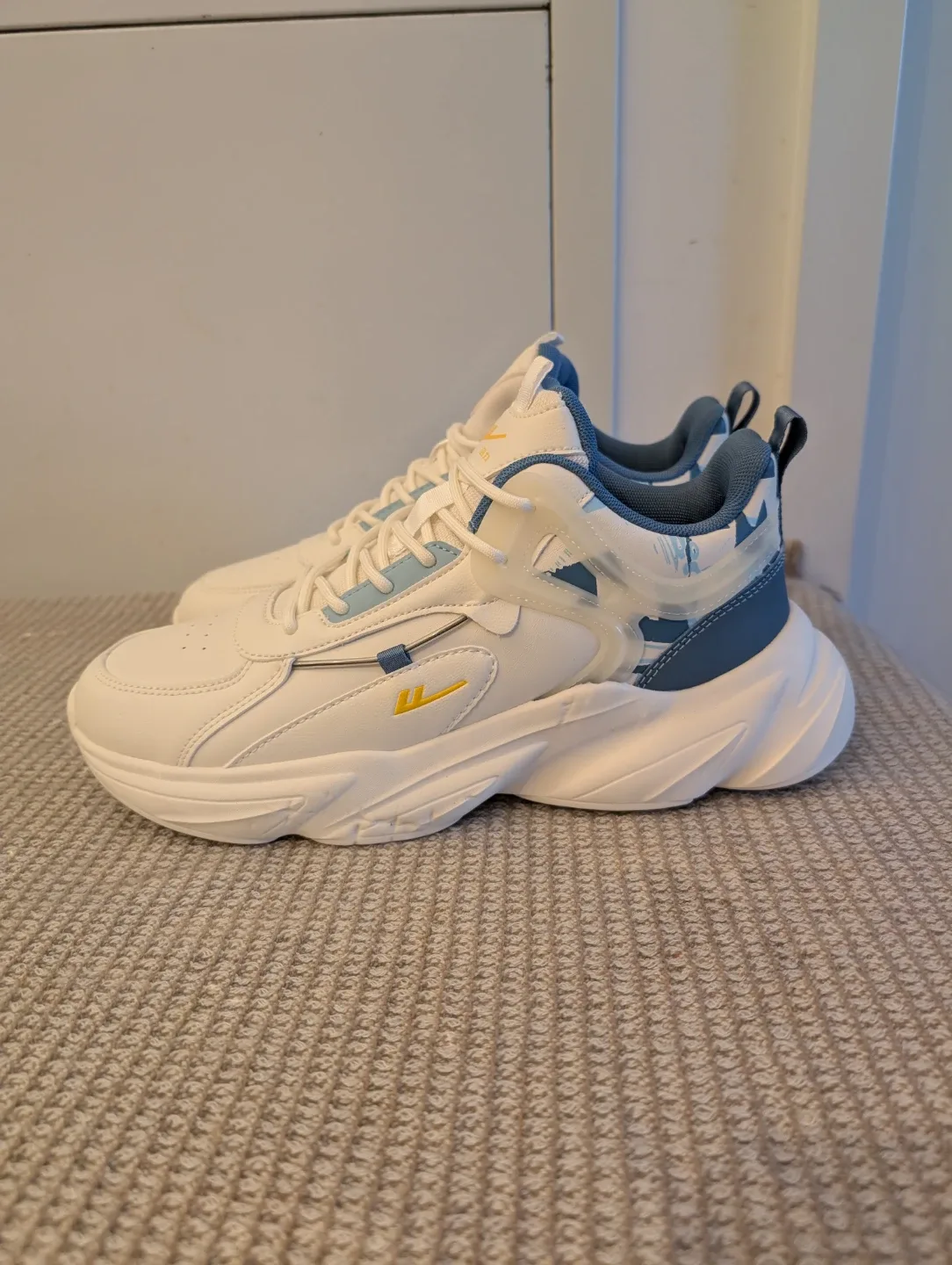Brand New Warrior Sneakers - White & Blue - Size 10/11 image indicator(3)