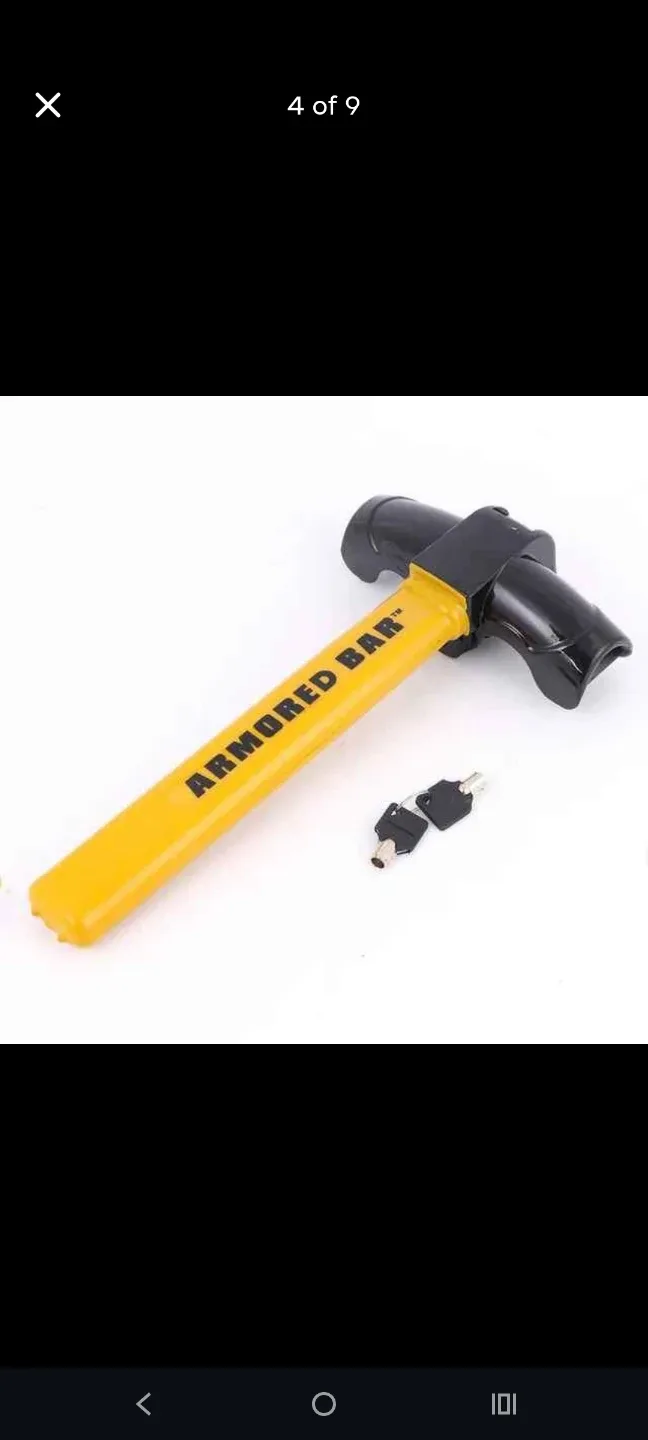 R Armored Bar Anti-Theft Steering Wheel Lock image indicator(3)