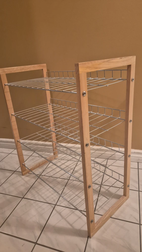 Wooden Frame Shoe Rack