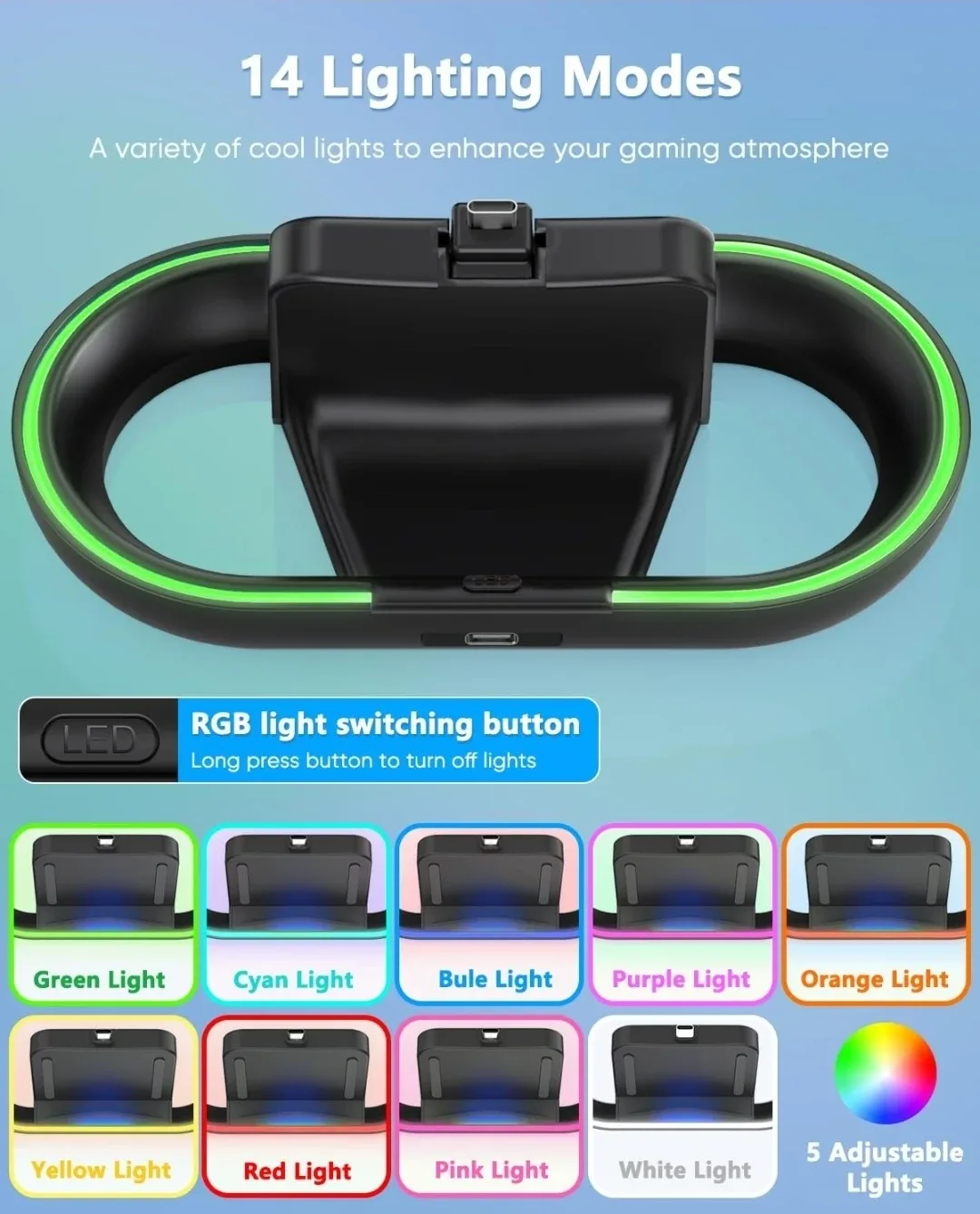 Charger for PlayStation Portal Remote Player image indicator(4)