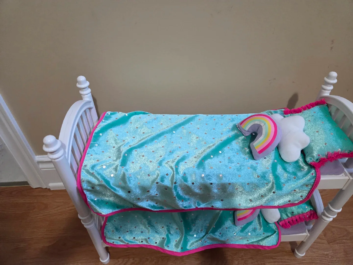 Doll Bunk Bed with Bedding image indicator(2)