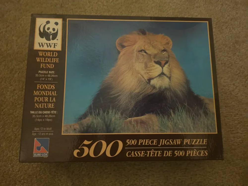 WWF 500 Piece Lion Jigsaw Puzzle