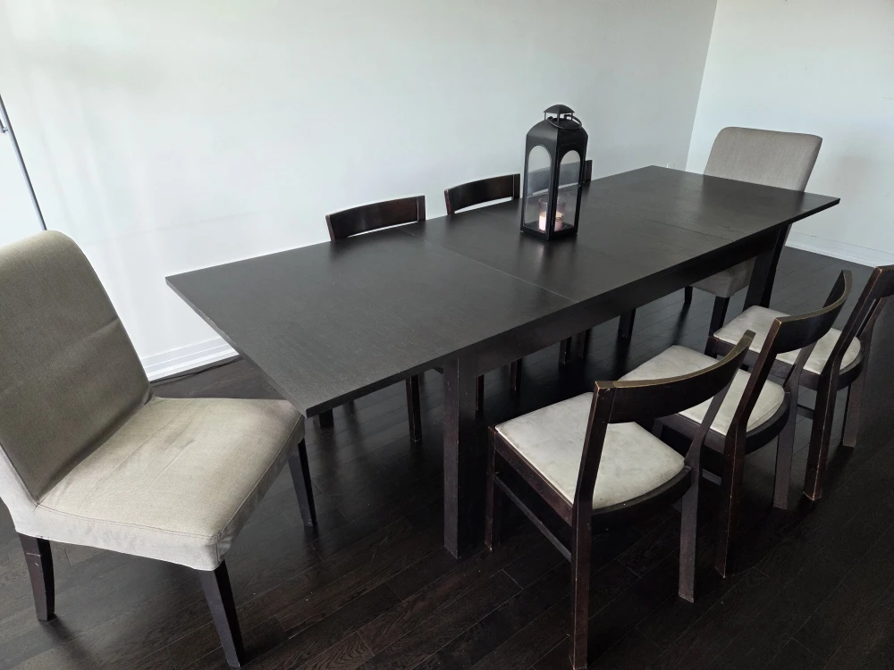 Dining Table (can be a 4,6 or 8 seater) - Dark Wood - photo 2