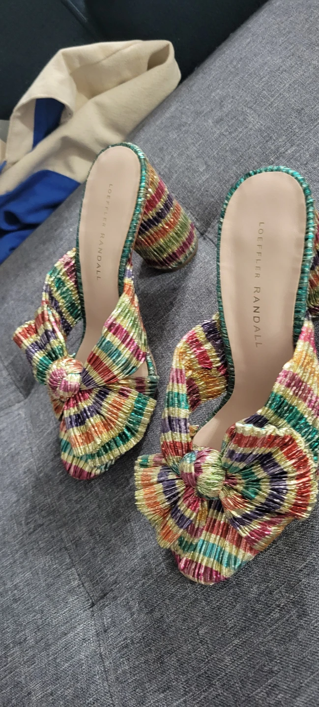 Loeffler Randall Heels, Size 7, Colorful - photo 3