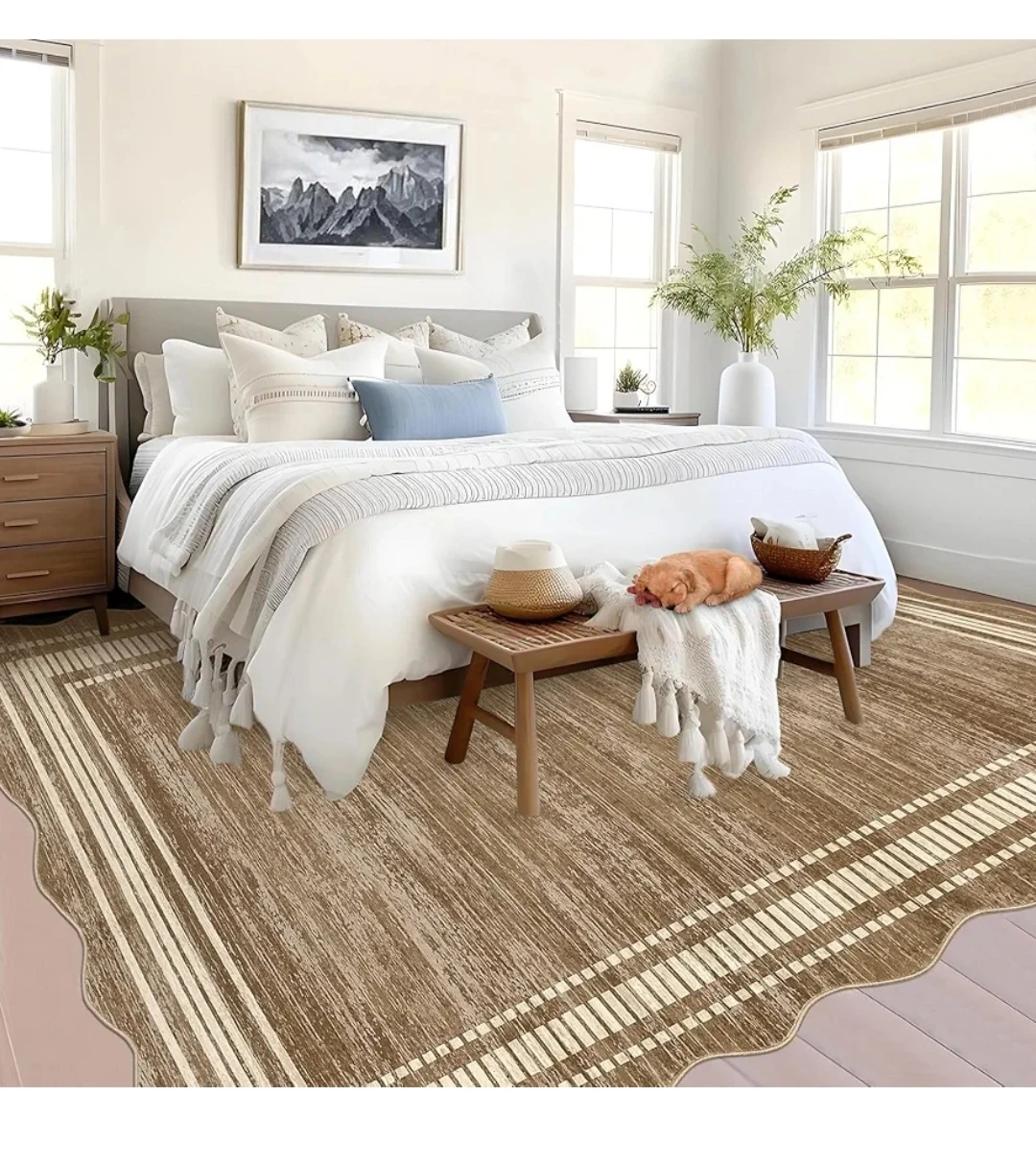 9x12 Brown Area Rug - Stain Resistant, Anti-Slip - photo 5
