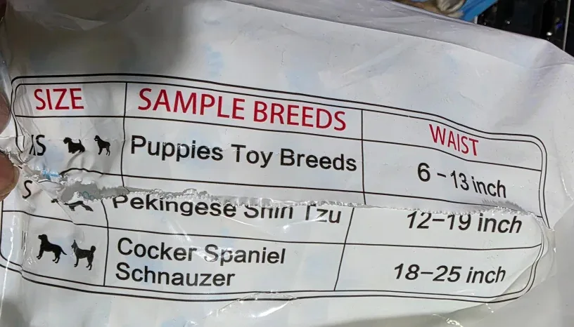 Flying Paws Disposable Male Wraps Small image indicator(2)