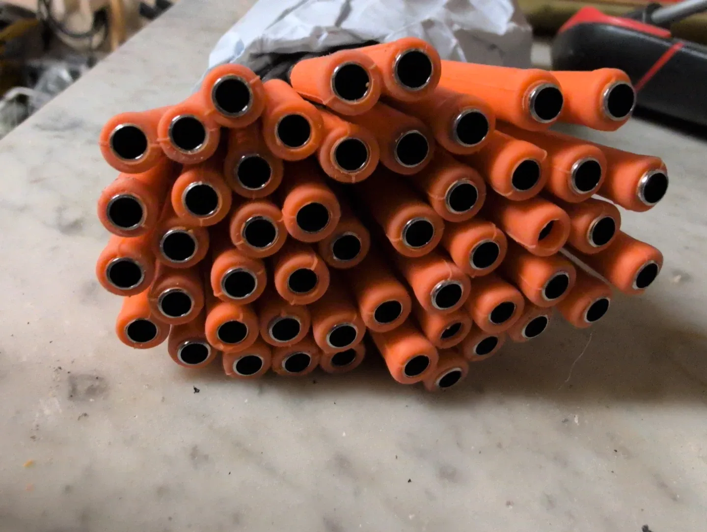 50 count stainless steel straws w. Orange silicone tip image indicator(2)