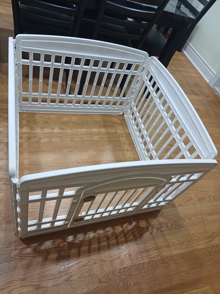 White Foldable Dog Playpen- Brand new image indicator(4)