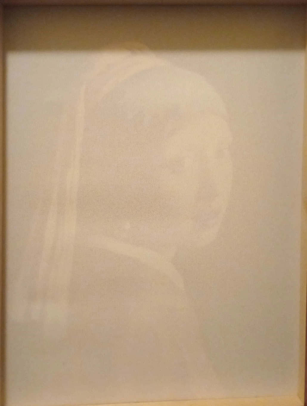 GIRL WITH PEARL FRAMED  PAINTING - photo 5