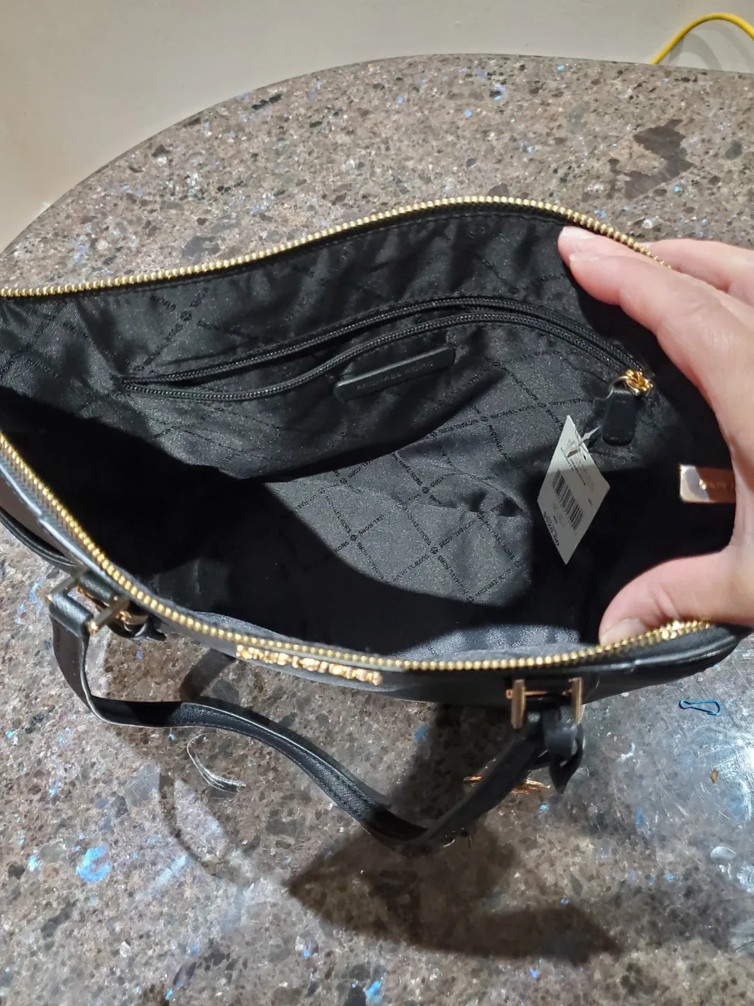 Michael Kors Black Tote Bag image indicator(9)