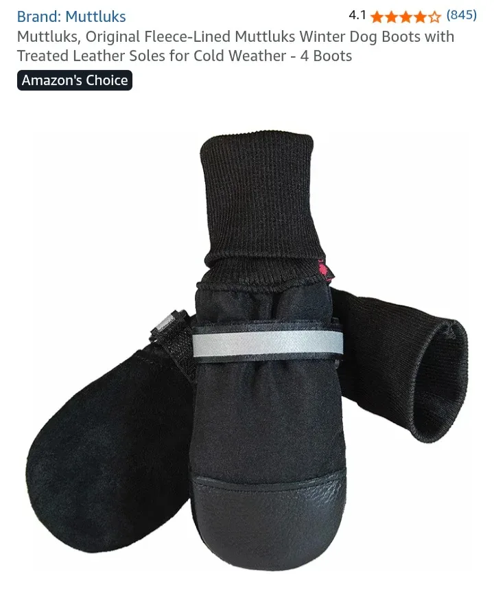 NEW! Muttluks Original Fleece-Lined Winter Dog Boots - XS image indicator(2)