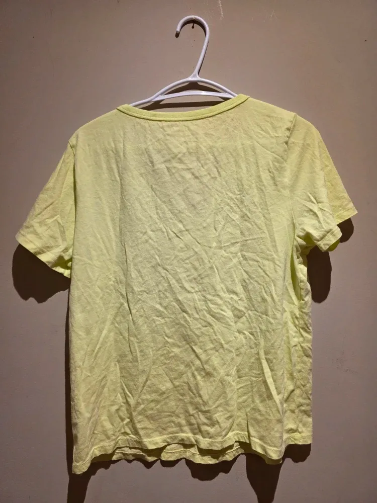 Wild Fable Yellow V-Neck T-Shirt image indicator(2)