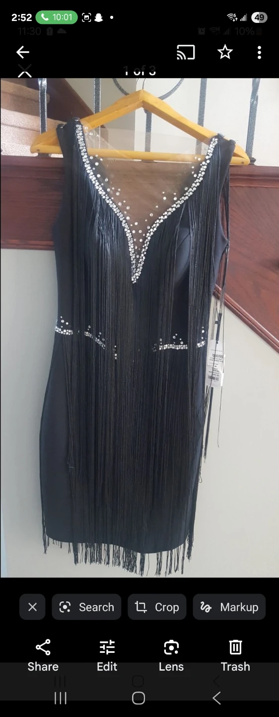 Black Fringe Dress