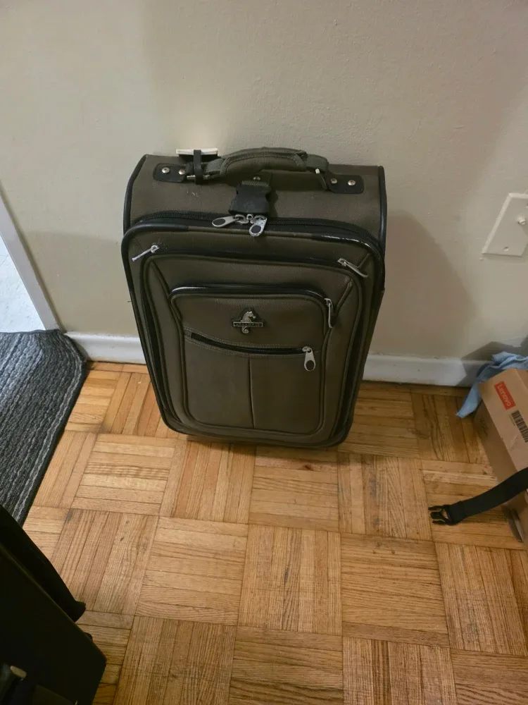 Olive Green Wheeled Suitcase thumbnail