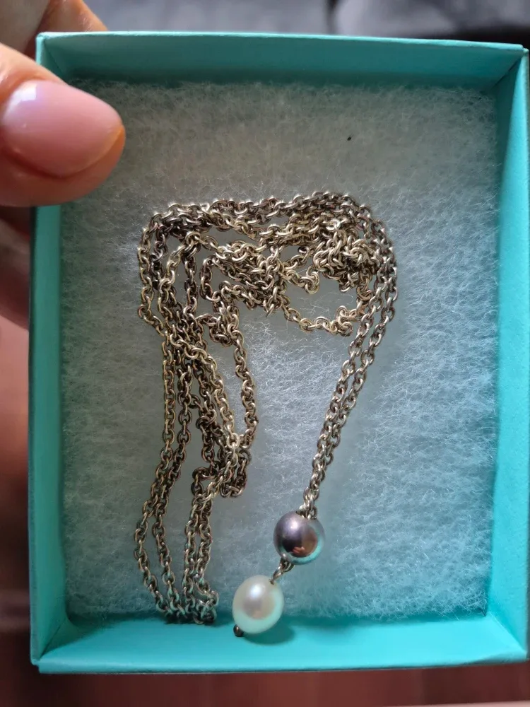 Chamilia Sterling Silver 36" Pearl Drop Pendant image indicator(3)