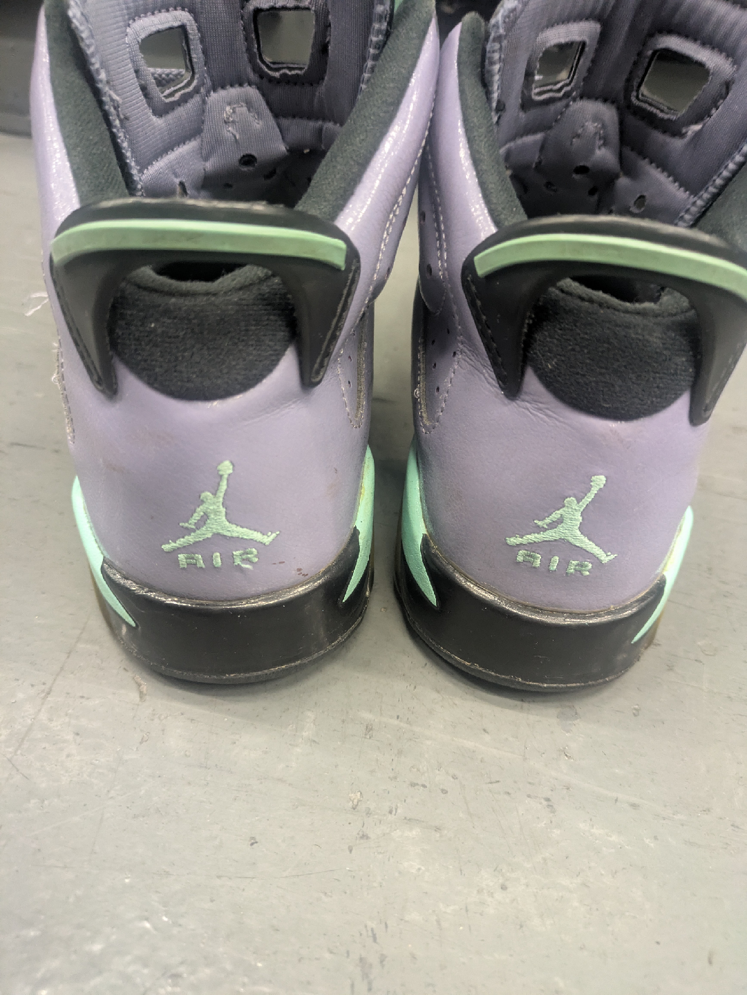 Jordan 6 Retro Iron Purple Bleached Turquoise Size 7Y - photo 2