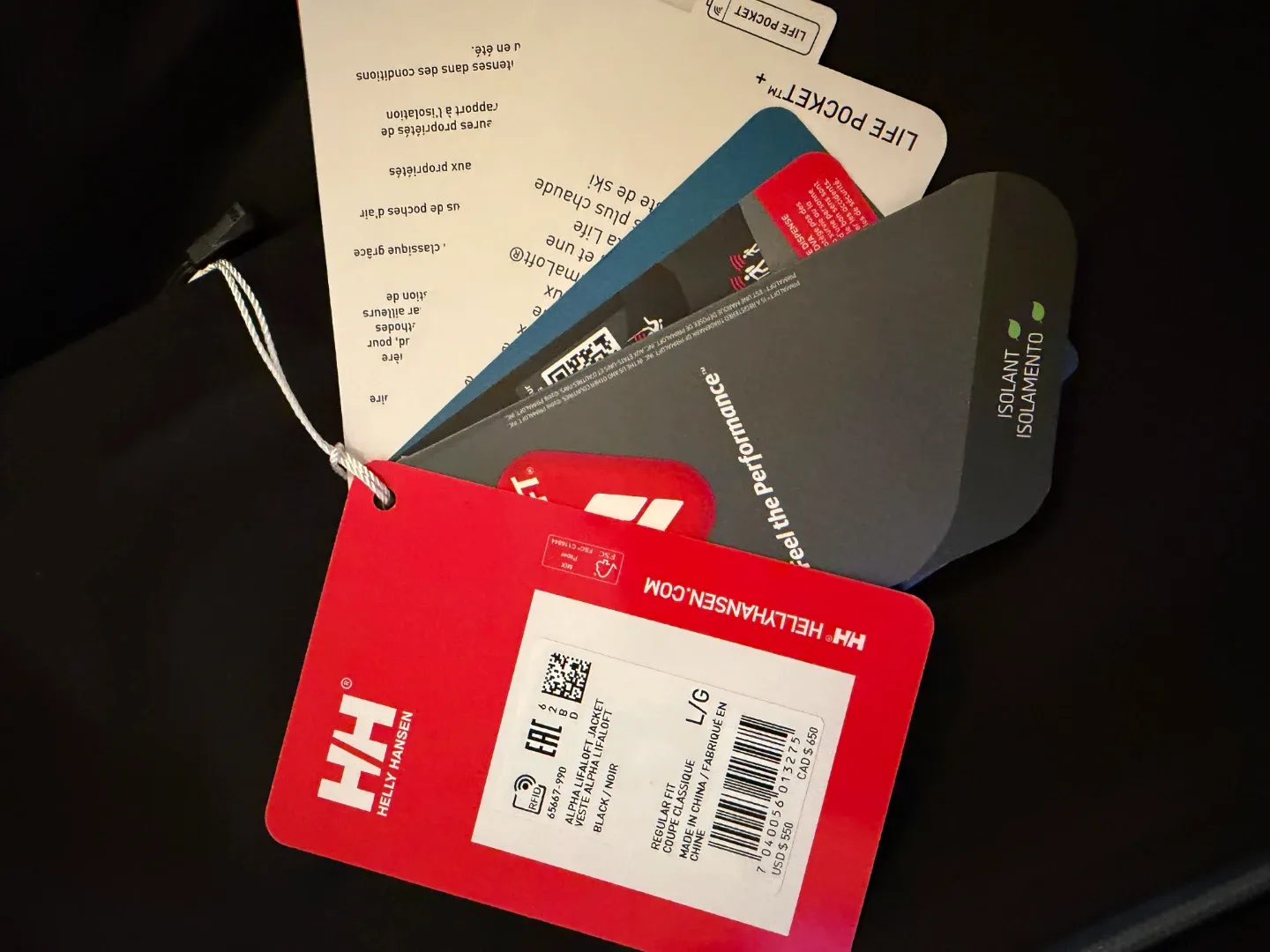 Helly Hansen Regular Normale Black Jacket - Size L/G image indicator(5)