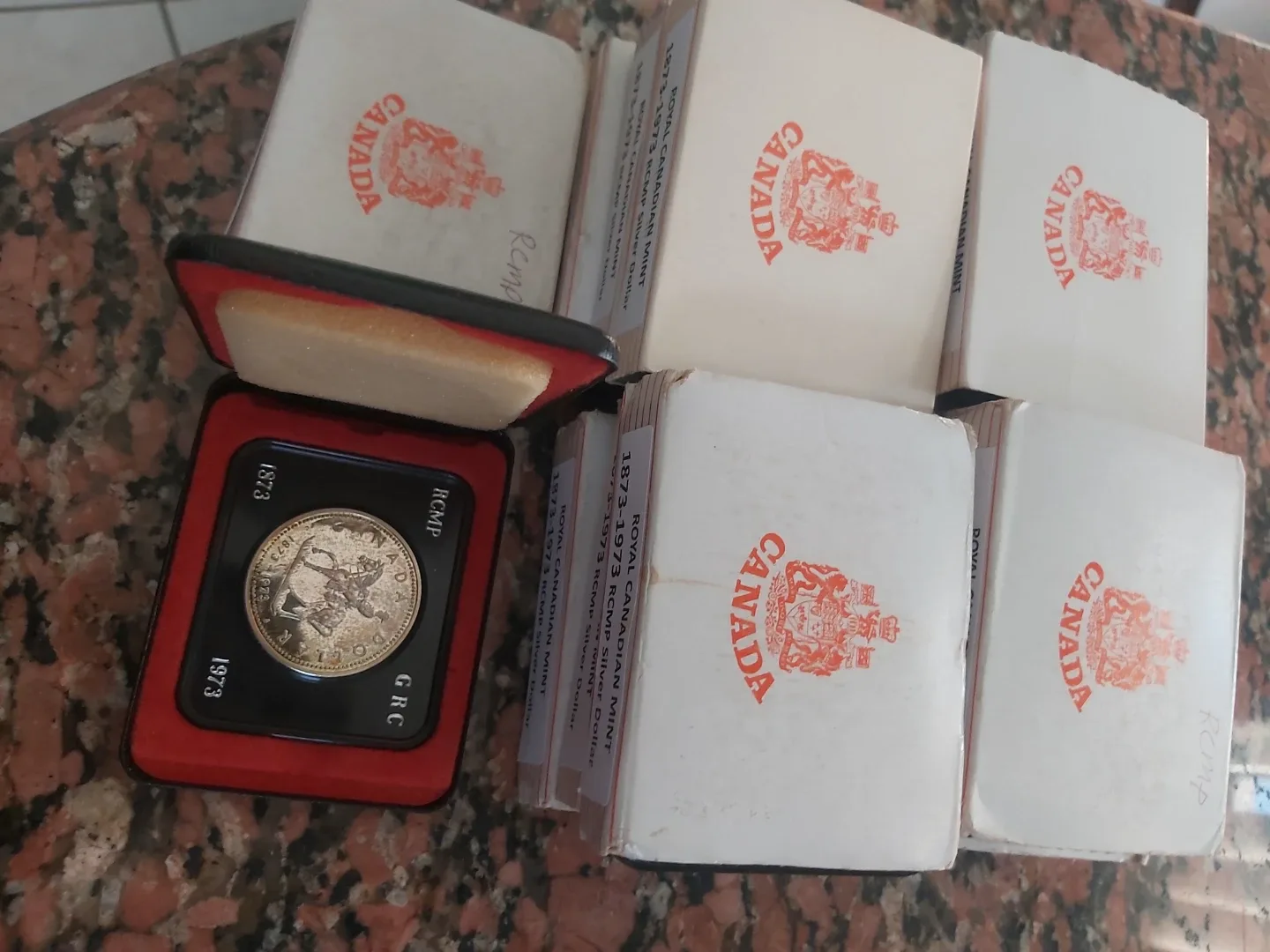 1873-1973 Royal Canadian Mint RCMP Silver Dollar image indicator(4)