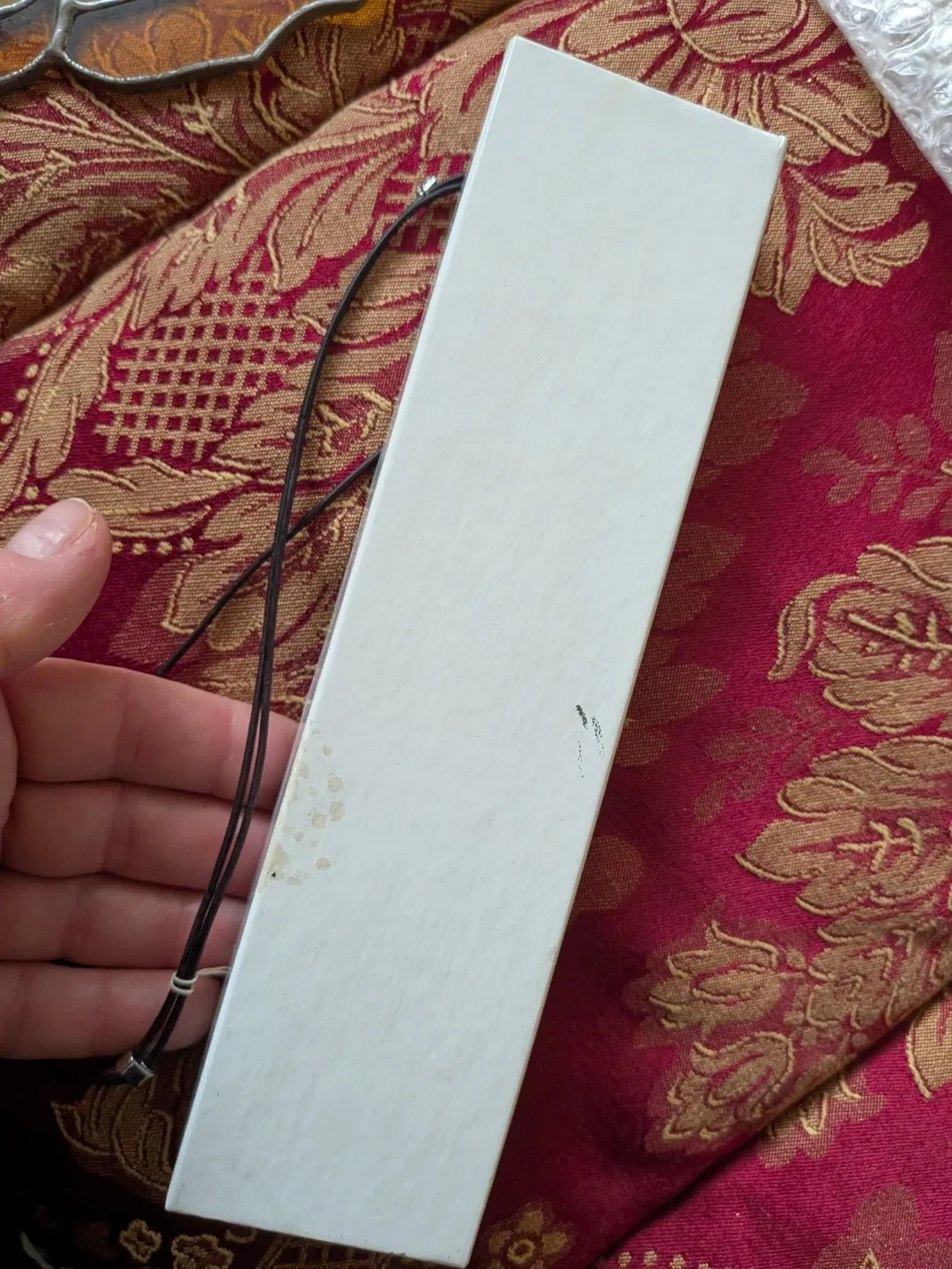 Fossil Leather Cord Necklace with Pave Pendant image indicator(8)