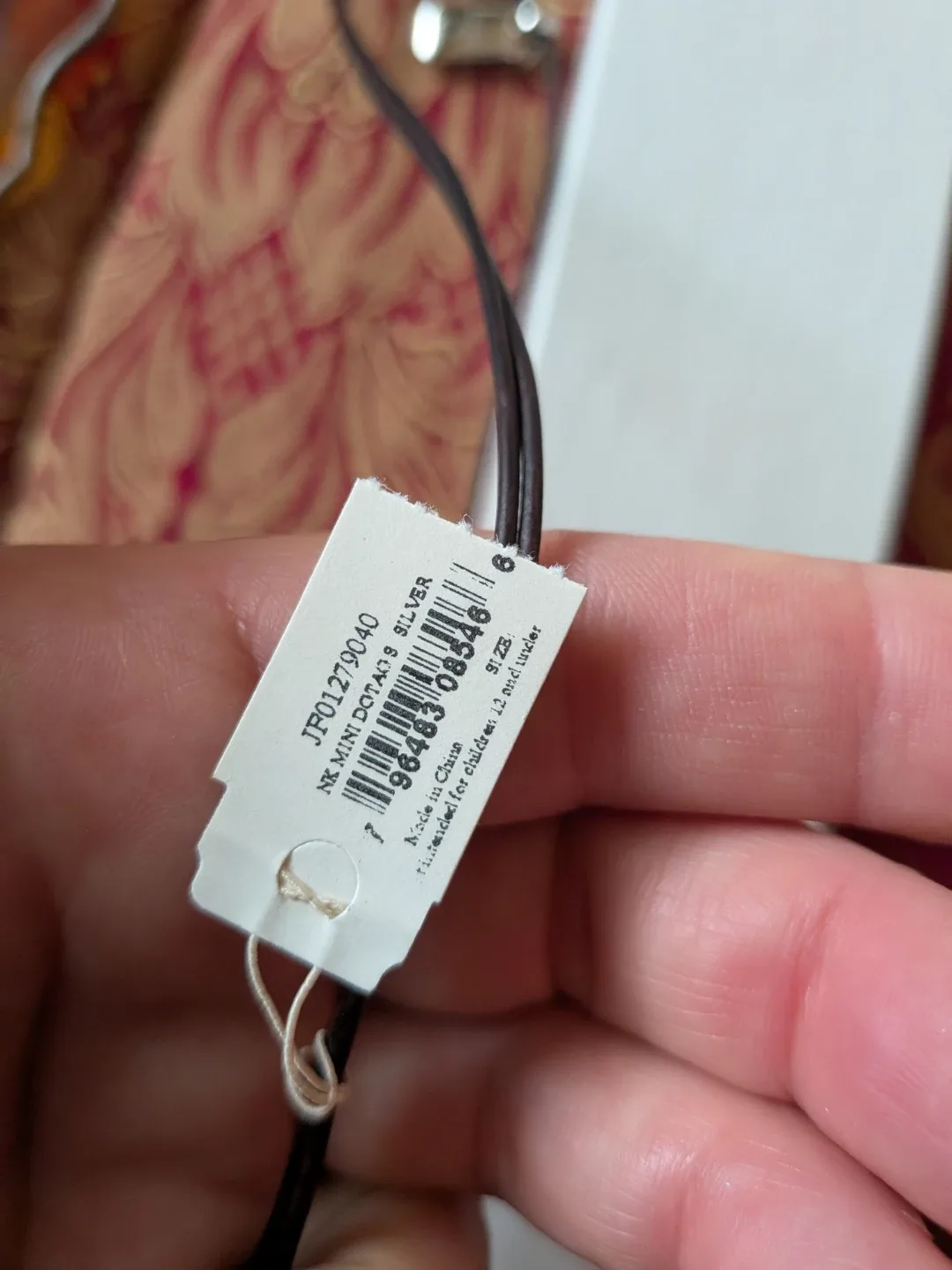 Fossil Leather Cord Necklace with Pave Pendant image indicator(9)