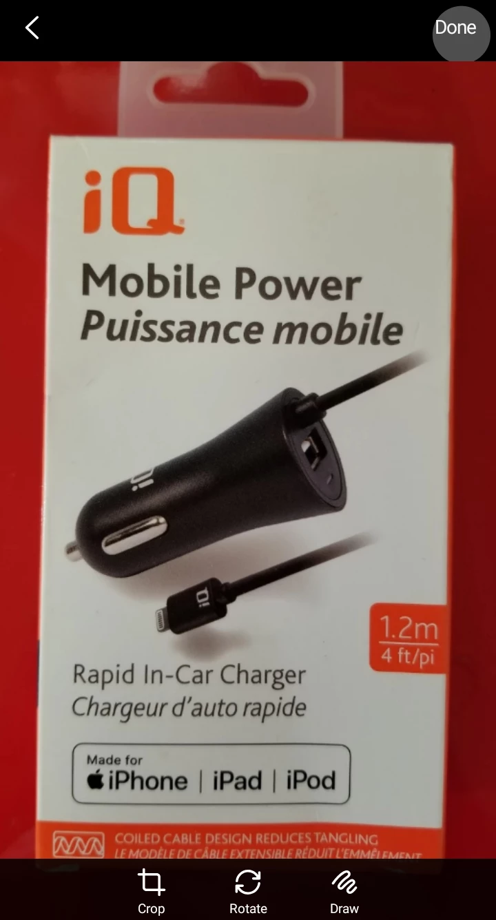 iQ Mobile Power Lightning Dual Rapid In-Car Charger 🥕
