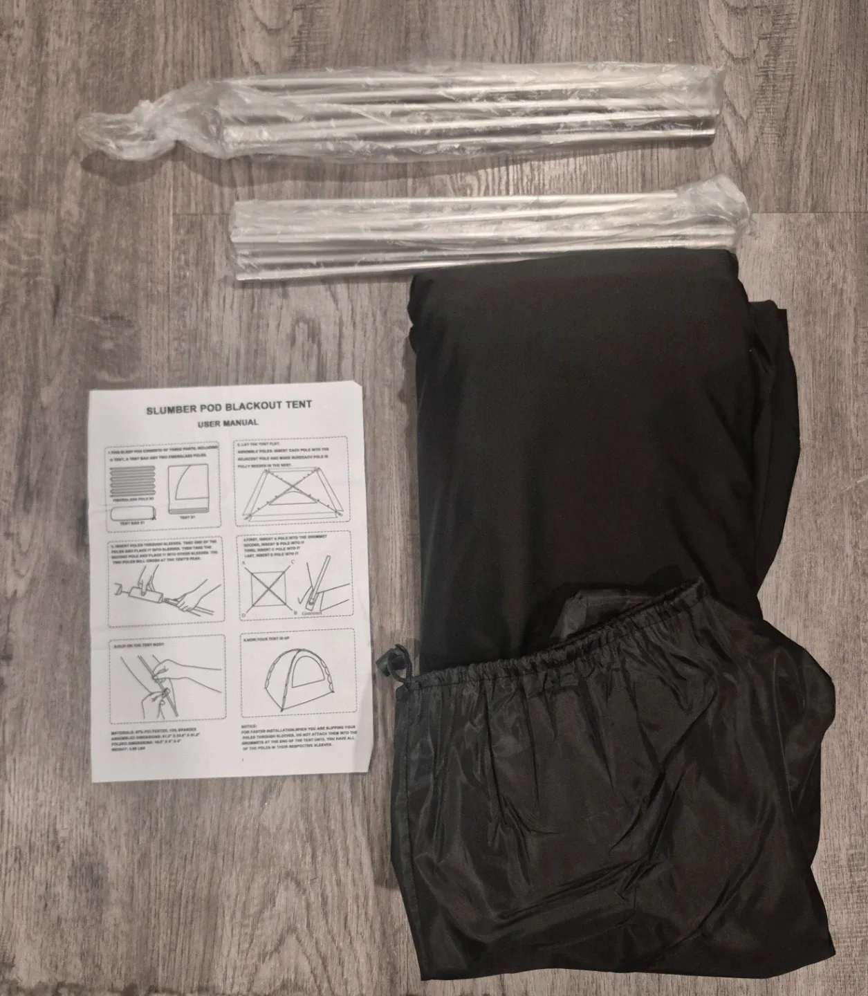 Crib Blackout Tent Cover, Crib Canopy Pod Tent for Travel Crib image indicator(4)