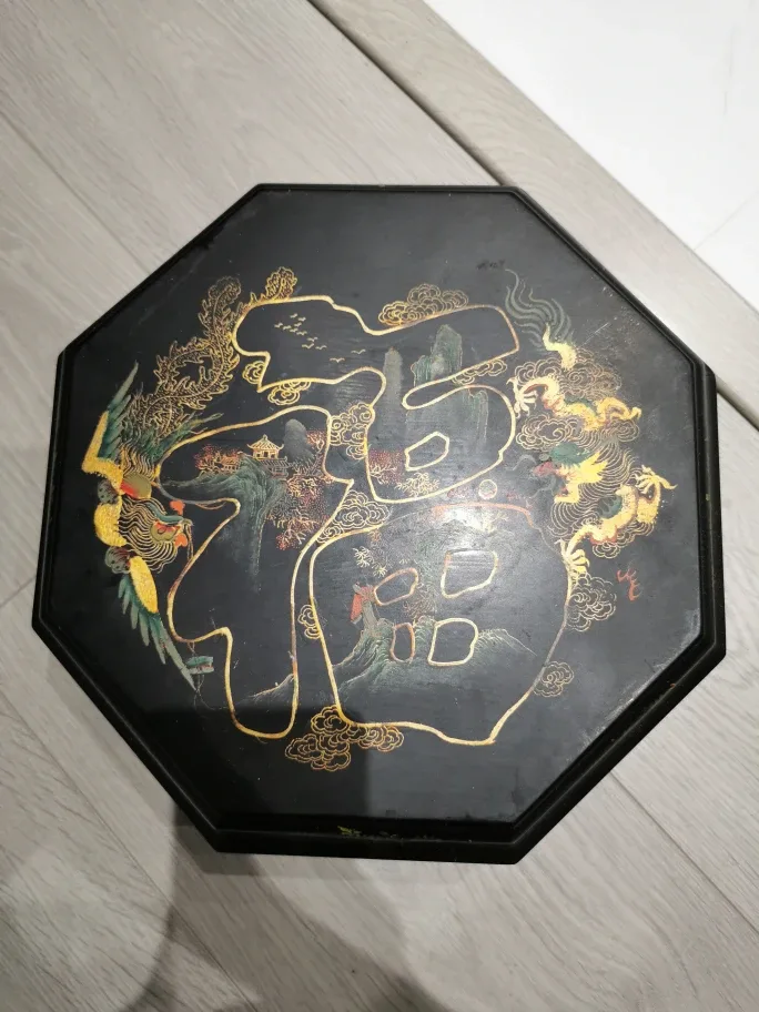 Octagonal Lacquered Tray