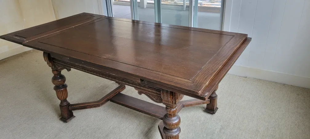 Antique Wooden Extension Table