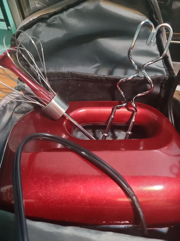 Oster Red Hand Mixer with Attachments image indicator(8)