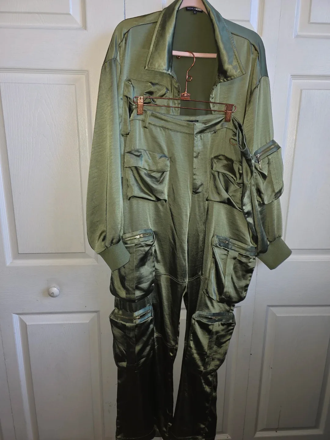 Fashion Nova Olive Green Jumpsuit