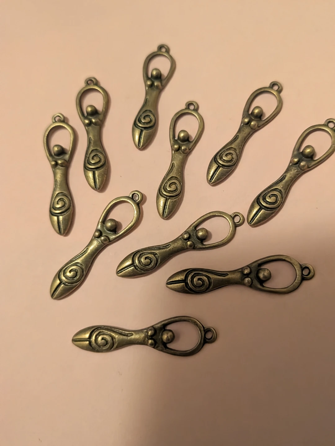 Ten new Goddess Charms - Bronze Tone, ALL 10 for $4 - photo 3