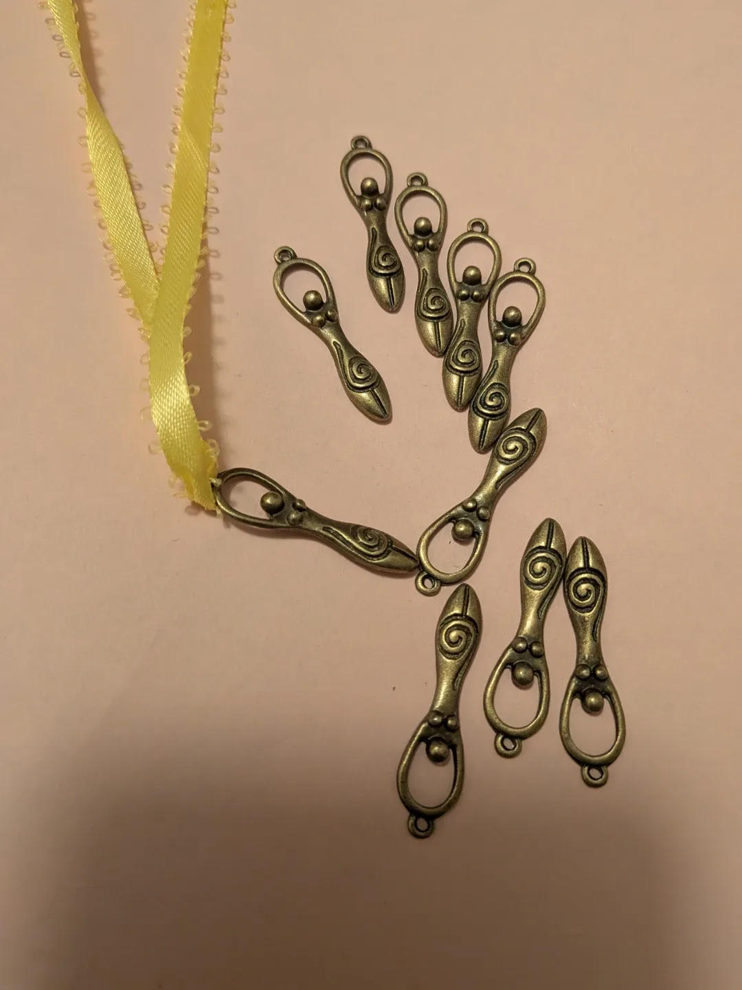 Ten new Goddess Charms - Bronze Tone image indicator(7)