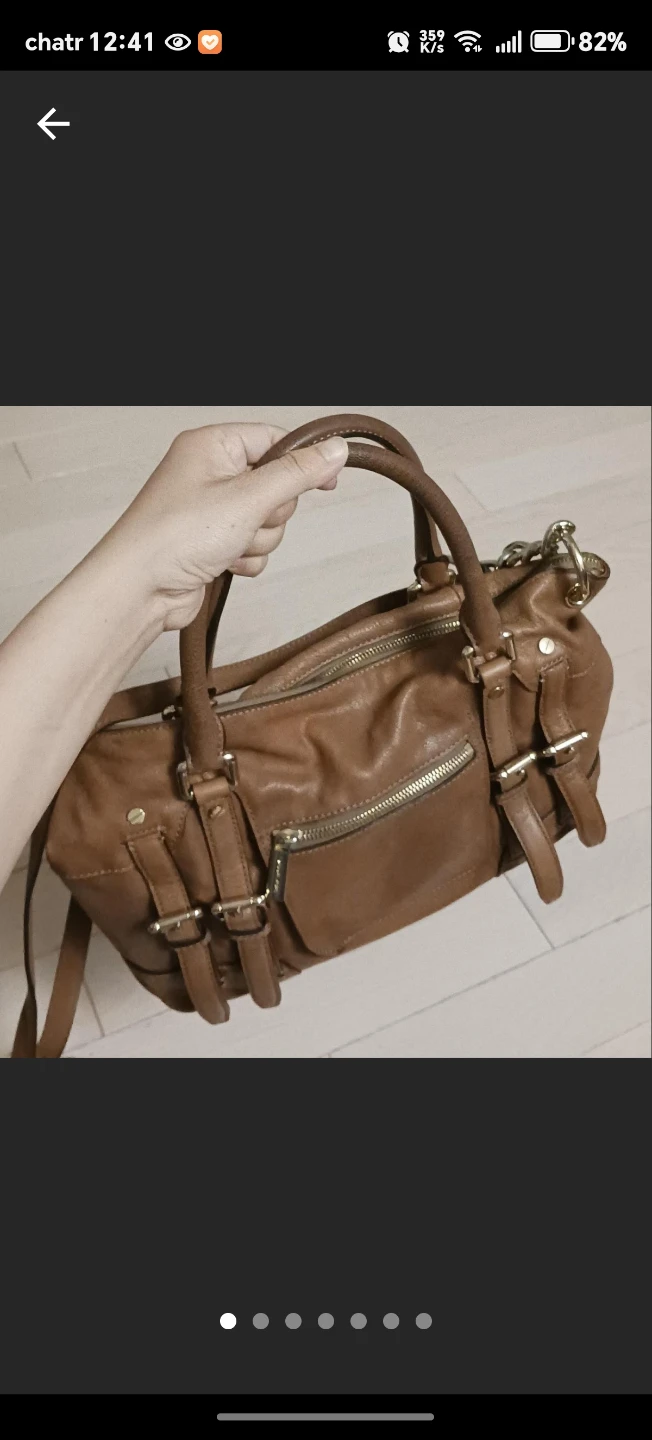 Michael Kors Brown Leather Satchel