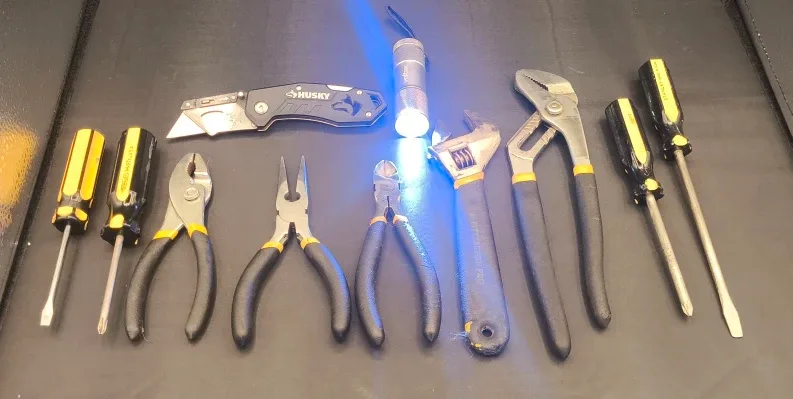 11-Piece Yellow & Black Tool Kit – Home • Auto • image indicator(5)