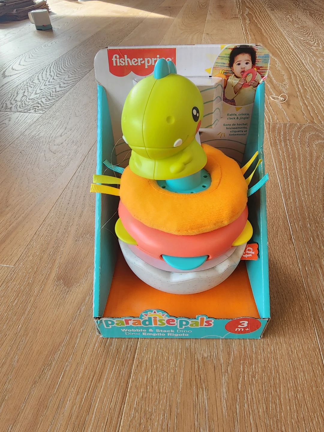 Fisher-Price Paradise Pals Wobble & Stack Dino Toy