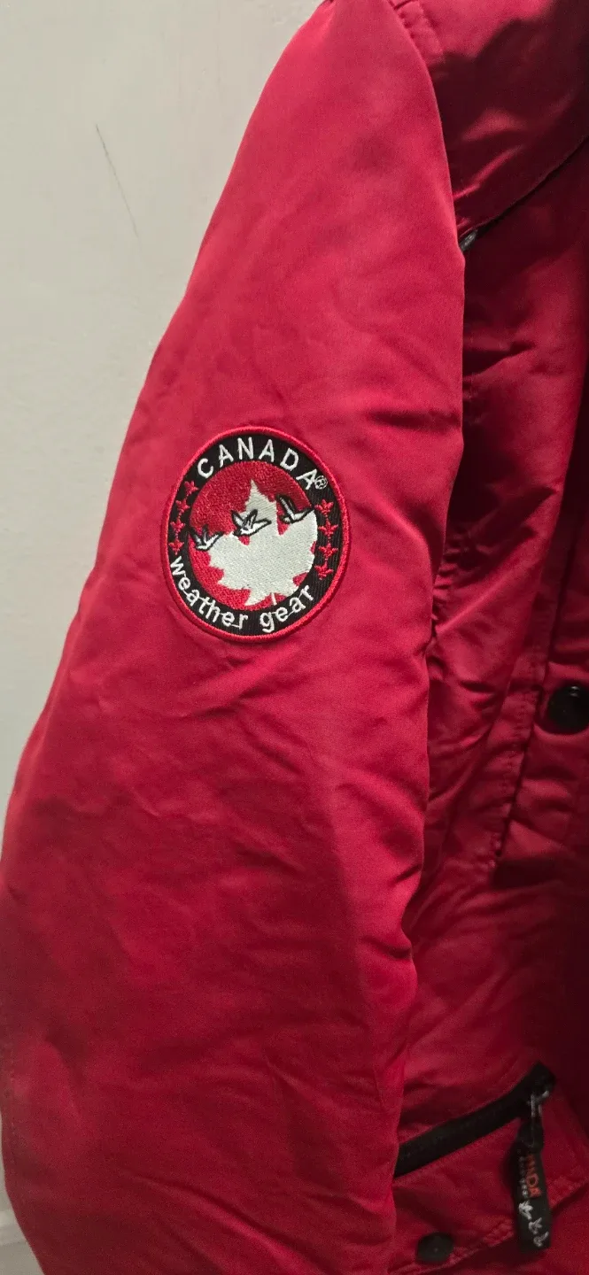 Super Triple Goose Weathergear Red Winter Jacket XL image indicator(2)