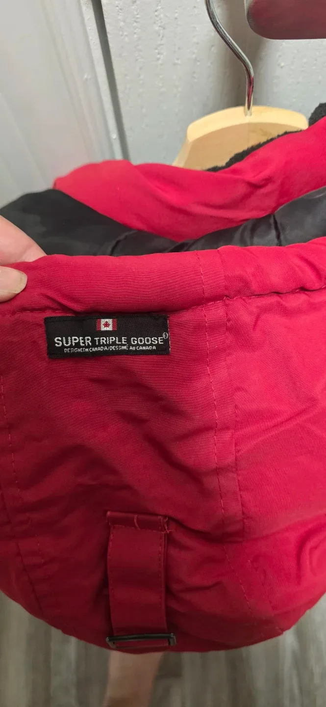 Super Triple Goose Weathergear Red Winter Jacket XL image indicator(5)