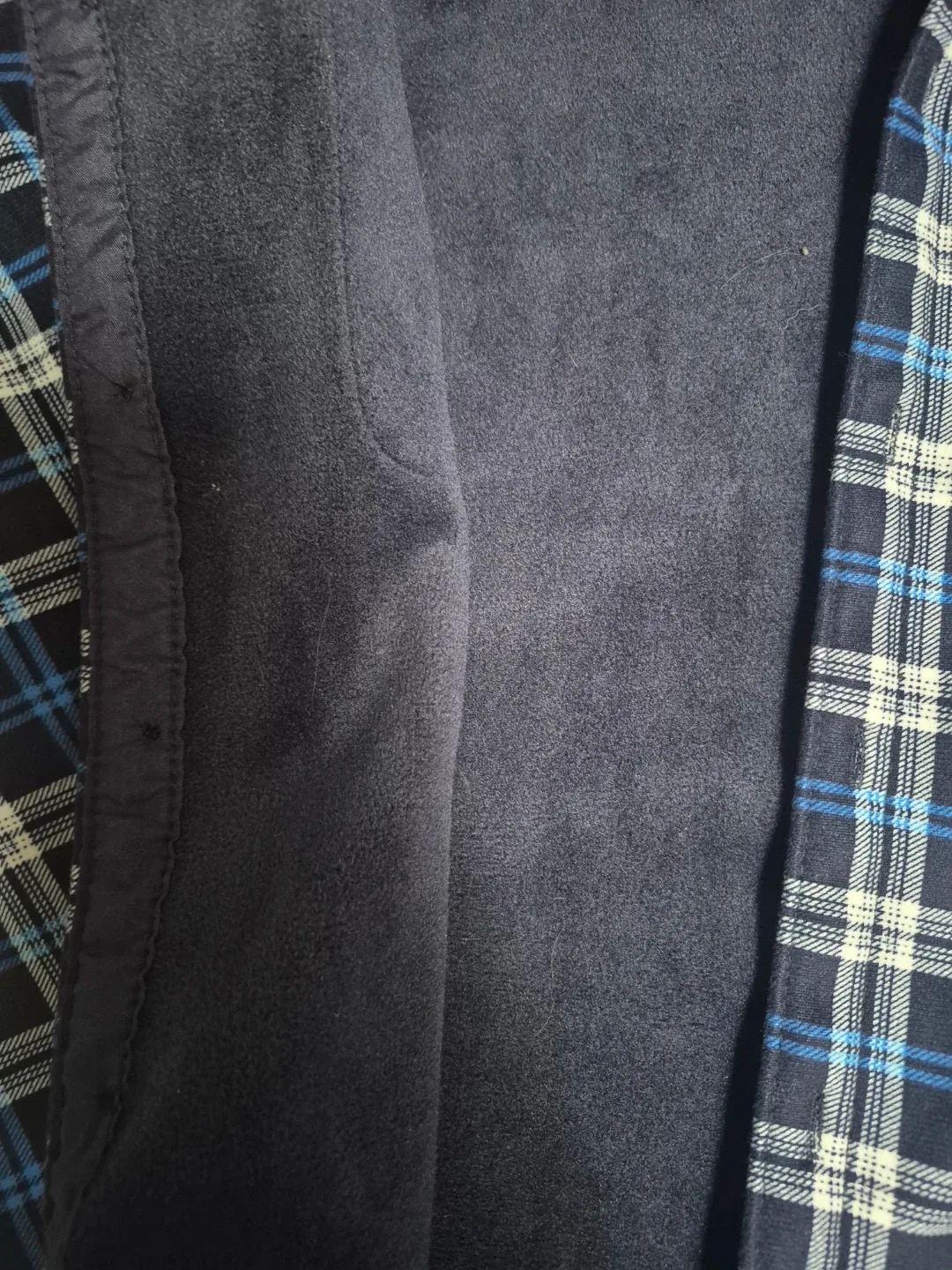 Blue Plaid Flannel Shirt - (Size XXXL tag )fit size large image indicator(2)