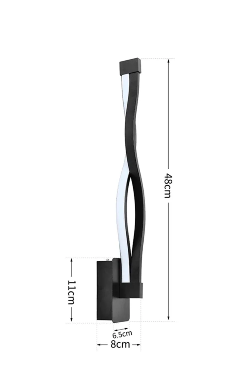 Wall Lamp, Black & White, New in Package