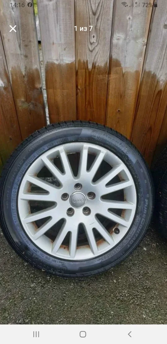 Continental Pure Contact 245/45/R17 Audi A6 set Tires+Rims image indicator(6)