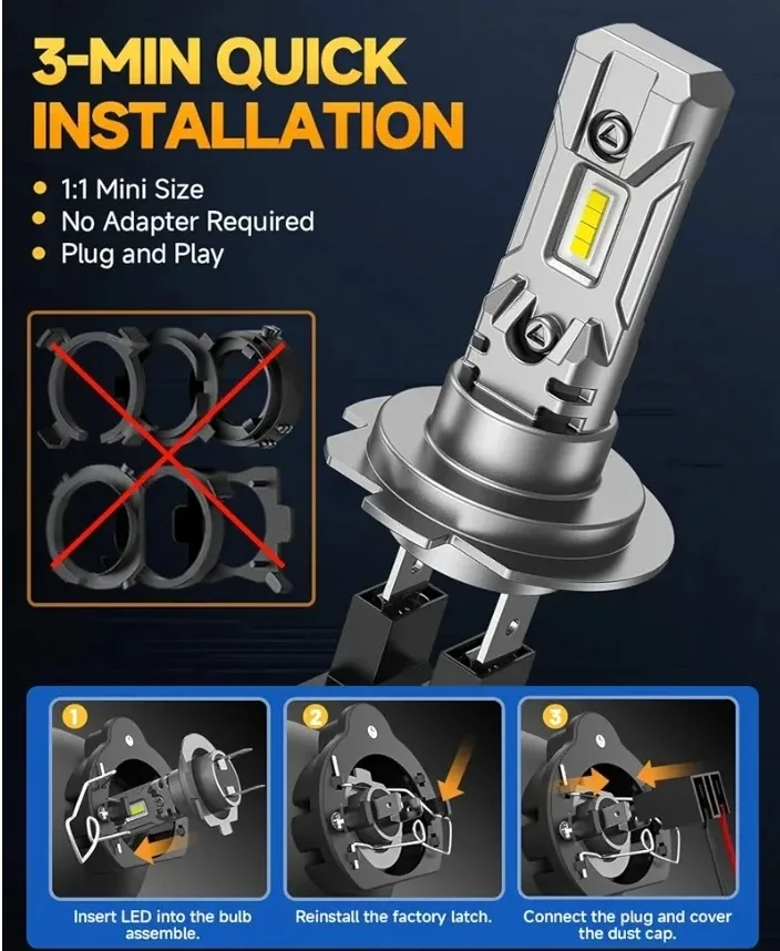 Fahren H7 LED Headlight Bulbs image indicator(3)