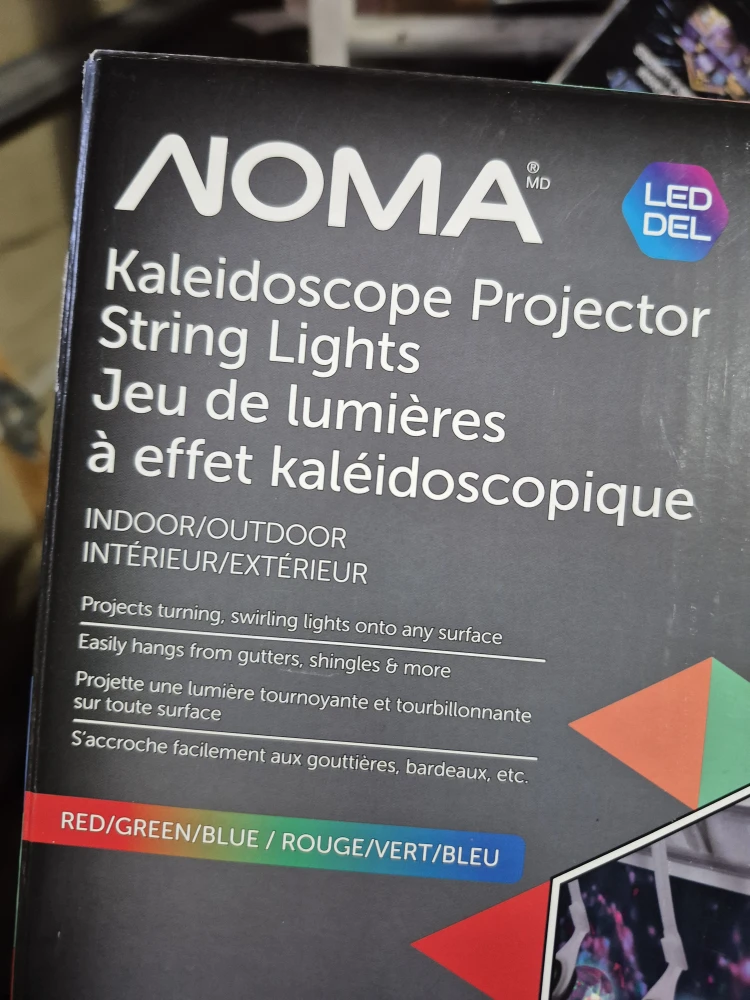 NOMA Kaleidoscope Projector String Lights - New!